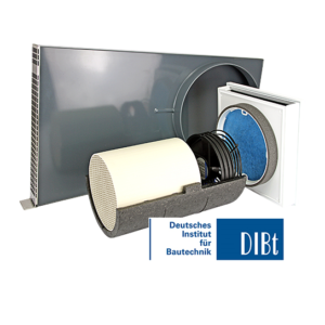 Unitate Sevi160U de ventilatie cu recuperare de caldura integrata in fatada