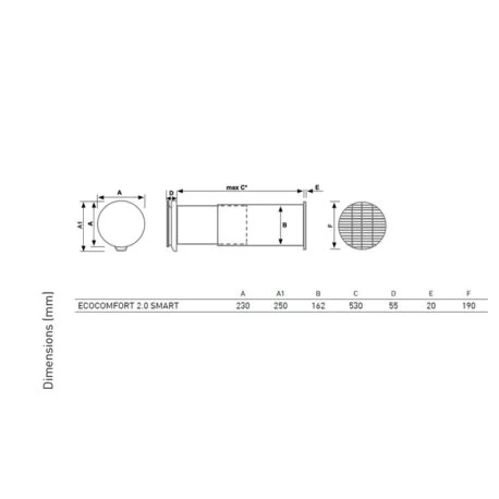 recuperator-caldura-Aspira-ECOCOMFORT-20-dimensiuni