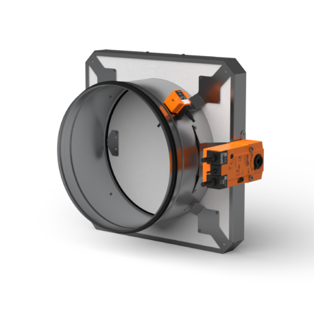 clapeta-antifoc-motorizata-cu-actuator-circulara-120minute-komfovent-UVAF-M