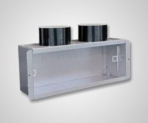 Plenum perete 2x 75 300x100mm intrare laterala AEPLMLS