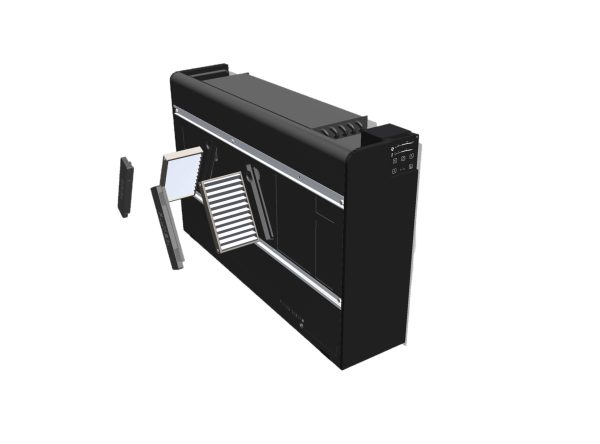 Recuperator caldura descentralizat NRoom 250 ERV, dubluflux, tip ventiloconvector, cu incalzire suplimentara cu apa, senzor CO2 si preincalzire electrica – imaginea 10
