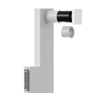 Caseta plata Neopor, fonoabsorbanta, iesire laterala, forma L, stanga