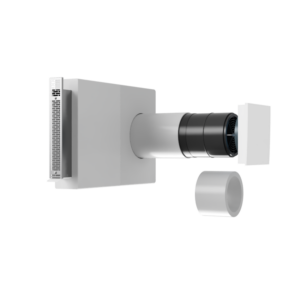 Caseta plata Neopor pentru integrarea in termosistem, iesire laterala