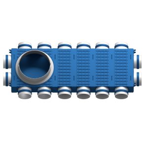 Distribuitor ventilatie BLUE 16x75 DN200 ABS triplu tratat