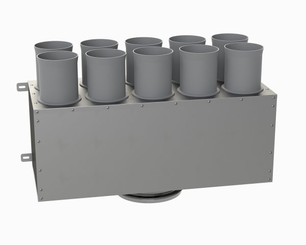 Distribuitor ventilatie liniar izolat 8xDN75 160mm KMF – imaginea 2