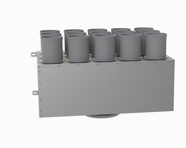 Distribuitor ventilatie liniar izolat 12xDN75 160mm KMF – imaginea 4