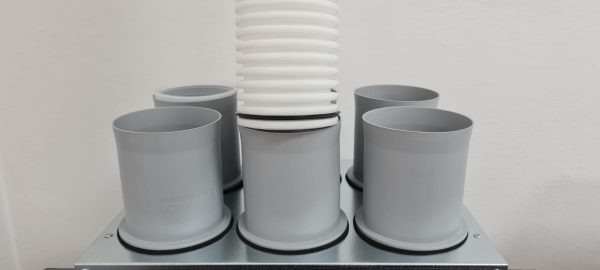 Distribuitor ventilatie liniar izolat 8xDN75 160mm KMF – imaginea 6