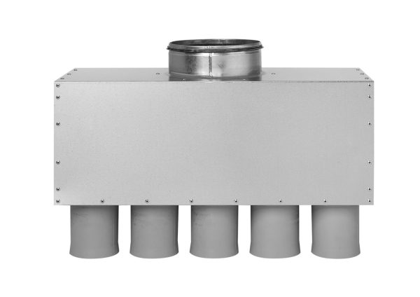 Distribuitor ventilatie liniar izolat 8xDN75 160mm KMF – imaginea 3