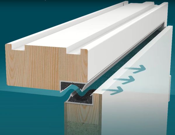 Grila ventilatie Renson Invisido 469 invizibila si cu izolare fonica