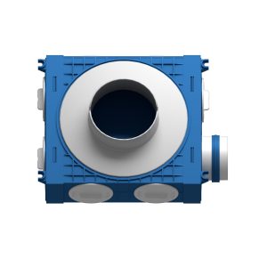 Plenum ventilatie BLUE 1x75 DN125 ABS triplu tratat