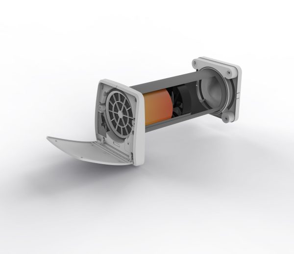 NovingAIR PHANTOM Wireless 160 - Ventilație ultra-silențioasă, fără cabluri, cu recuperare de căldură, debit 90 m3/h, protecție fonică suplimentară din Basotect – imaginea 4