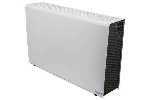 Recuperator caldura descentralizat NRoom 250 ERV, dubluflux, tip ventiloconvector, cu incalzire suplimentara cu apa, senzor CO2 si preincalzire electrica