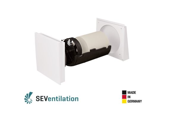 SEVi 160 PRO RC (480 mm) – Ventilație cu recuperare de căldură, control wireless și instalare fără cabluri, debit 60 m3/h