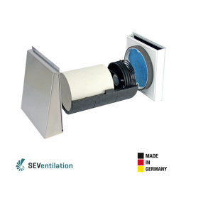 SEVi160 PRO unitate cu recuperare de caldura (480mm) - soluția completă pentru aer curat, fără umezeală și fără risipă de energie, debit 60 m3/h