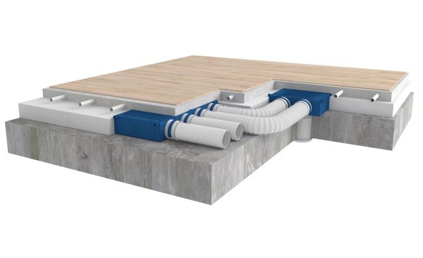 Plenum ventilatie BLUE cu 2x75mm, DN125-127 – imaginea 5