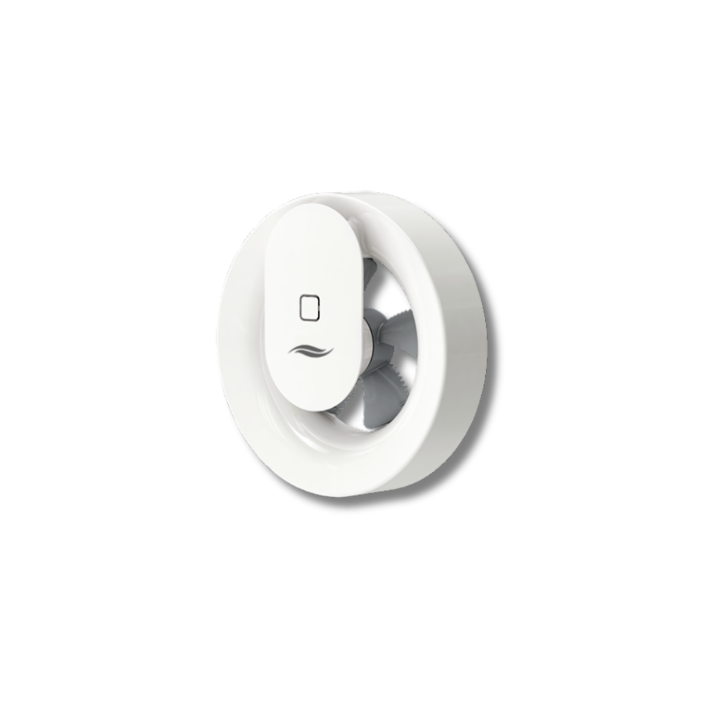 ventilator baie silențios Pulsar cu senzori de umiditate și control prin aplicație