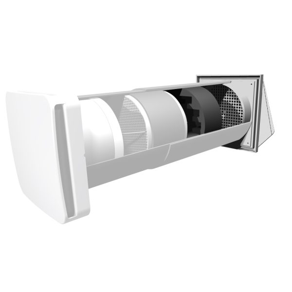 Grila exterioara antivant si antiploaie pentru ventilatie Aspira GE150 – Ø150 mm – imaginea 2