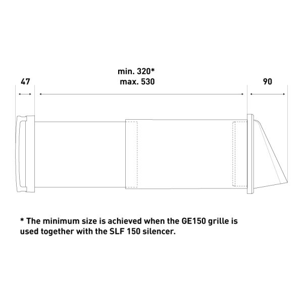 Grila exterioara antivant si antiploaie pentru ventilatie Aspira GE150 – Ø150 mm – imaginea 5