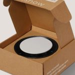 Anemostat de ventilație tip no-show cu profil discret, diametru 125 mm, culoare neagră – integrare estetică în tavan sau perete