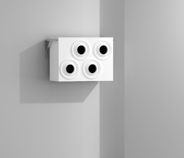 Sistem industrial de climatizare canalizat pentru distributie directionata in hale